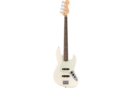 Fender American Professional Jazz Rosewood Bass Guitar White