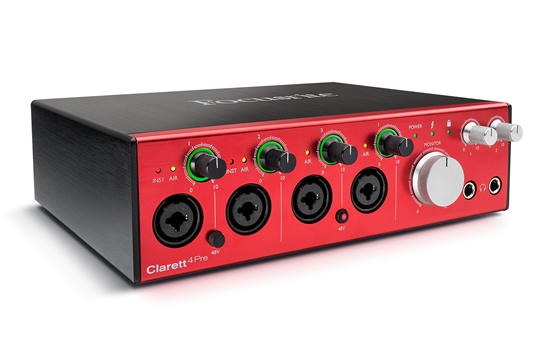 Focusrite CLARETT 4PRE Thunderbolt Preamp Audio Interface