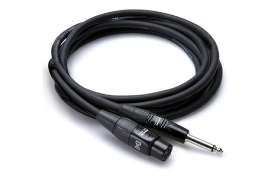 Hosa HMIC-010HZ Pro REAN XLR-F to 1/4 IN TS MICROPHONE CABLE 10FT