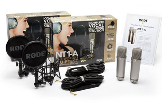 Rode NT1-A Matched Pair Condenser Microphones