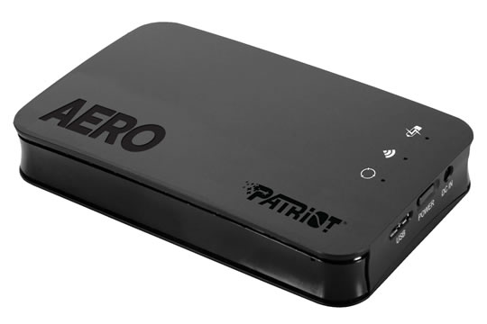 Patriot PCGTW1000S Aero Wireless WiFi External Hard Drive 1TB