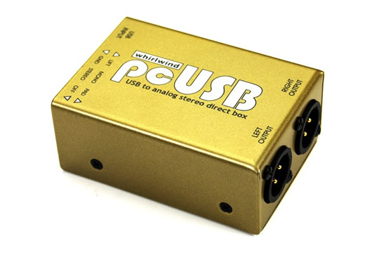 Whirlwind PCUSB USB to Analog Stereo DI Box