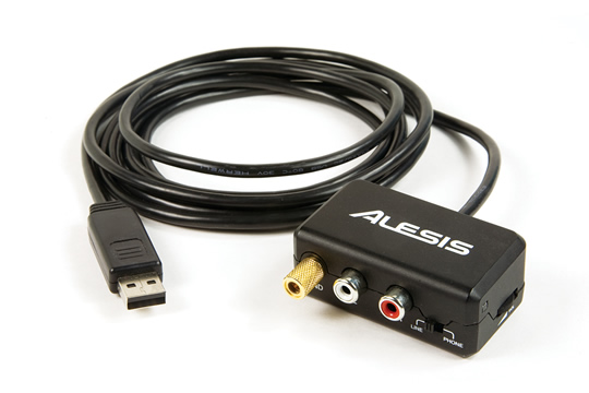 Alesis PHONOLINK Stereo RCA to USB Cable