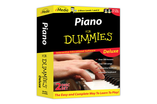 eMedia Piano for Dummies DELUXE Instructional Tutorial 2-Disc CDROM