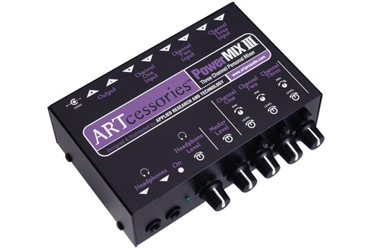 ART POWERMIX 3 3-Channel Personal Stereo Mixer