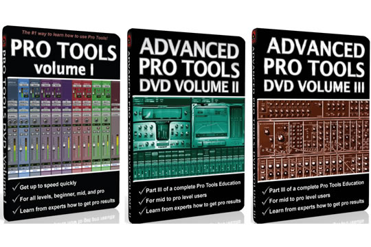 Secrets of the Pros Pro Tools 3 Volume DVD Bundle