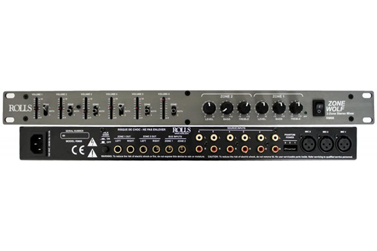 Rolls RM68 6-Channel 2-Zone Mixer