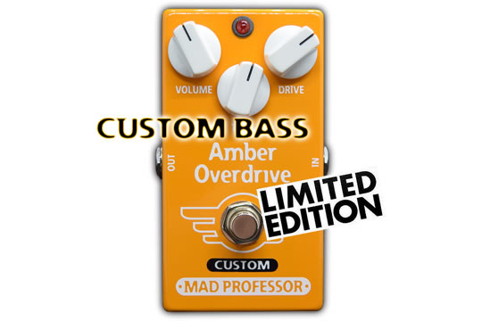 Mad Professor Amber Overdrive Bass CUSTOM LIMITED EDITION Effects Pedal