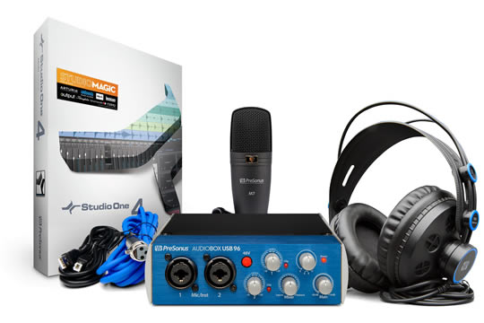 PreSonus Audiobox 96 Recording Studio Bundle