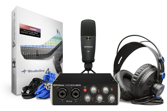 PreSonus Audiobox 96 Recording Studio Bundle (Black)