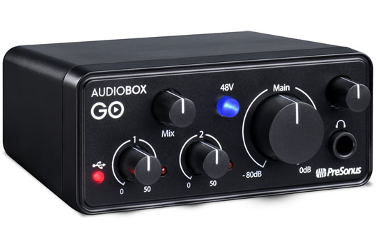 PreSonus Audiobox GO Ultra-Compact USB-C Audio Interface