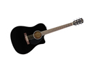 Fender CD-60SCE Acoustic-Electric Guitar (Black)