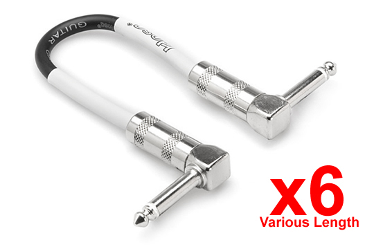 Hosa CPE-411 Guitar Patch Cable 6-Pack Various length