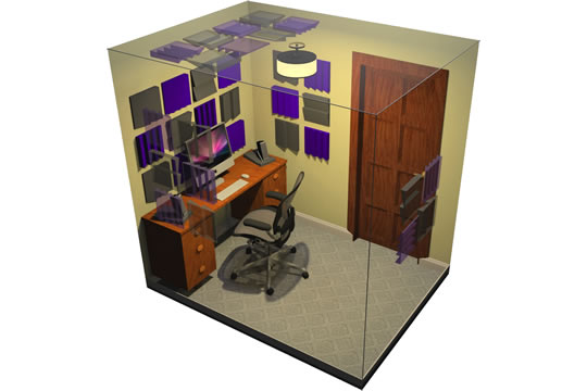 Auralex D36 DST Studio Foam Roominator Kit PURPLE