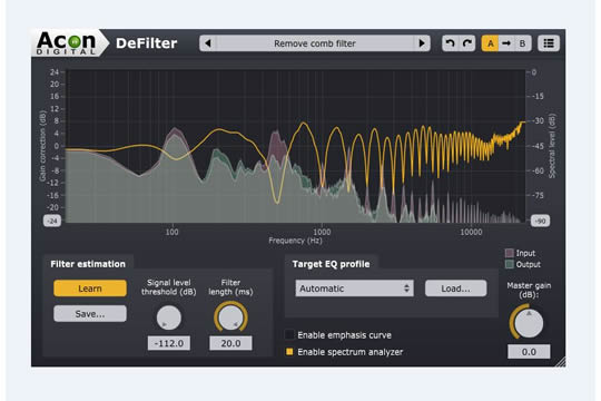 Acon Digital DeFilter Plugin (DOWNLOAD)