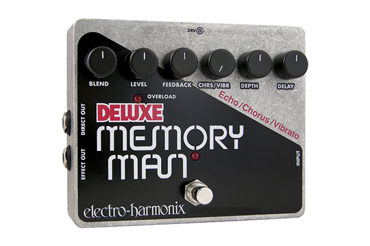 Electro-Harmonix Deluxe Memory Man Analog Delay/Chorus/Vibrato Effects Pedal