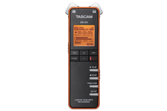 TASCAM DR-03 Portable Digital Recorder - HR