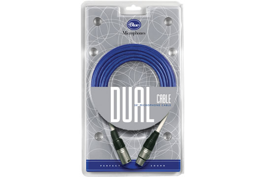Blue Dual Cable High Fidelity XLR Mic Cable
