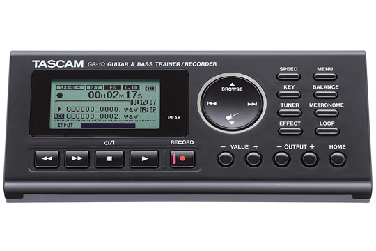 TASCAM GB-10 Guitar-Bass Trainer-Recorder