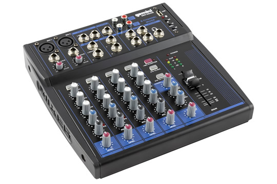 Gemini GEM-08USB 8-Channel Compact Mixer
