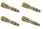 Hosa GHP-105 3.5mm TRS to 1/4-InchTRS Headphone Adaptor 4-PACK