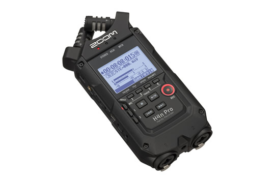 Zoom H4N PRO Handy Portable Digital Recorder (All Black)