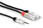 Hosa HMR-010Y Pro Stereo 3.5mm to Dual RCA Cable 10FT