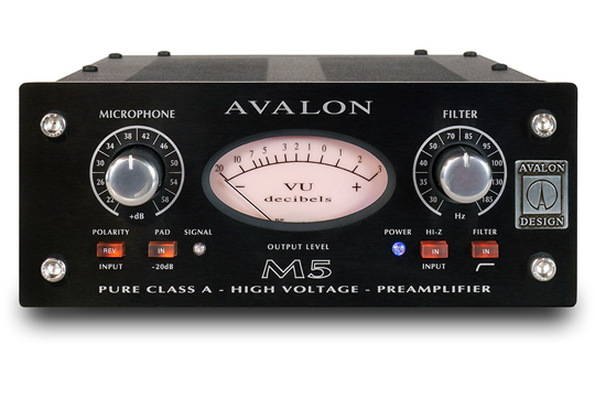 Avalon M5 Pure Class A Microphone Preamplifier BLACK RED