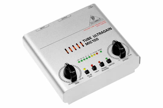 Behringer MIC100 TUBE ULTRAGAIN Microphone Preamp