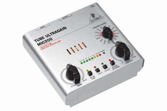 Behringer MIC200 TUBE ULTRAGAIN Microphone Preamp
