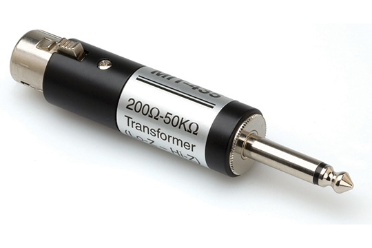 Hosa MIT-435 XLR-F to 1/4 Inch TS Impedance Tranformer