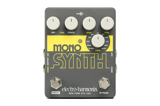 Electro-Harmonix Mono Synth Guitar Synthesizer Effects Pedal