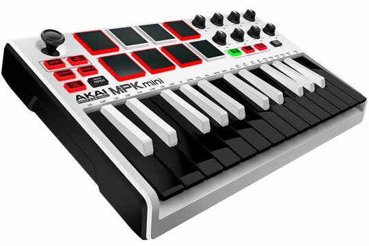 Akai MPK Mini MKII White USB MIDI Keyboard Controller WHITE