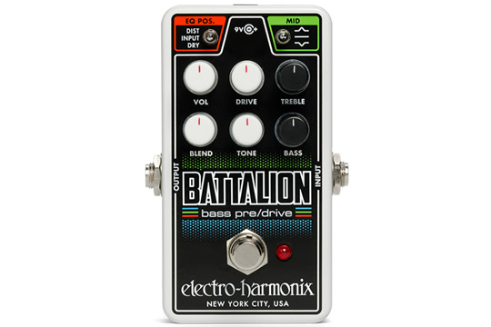 Electro-Harmonix Nano Battalion All Analog Bass Preamp DI Effects Pedal