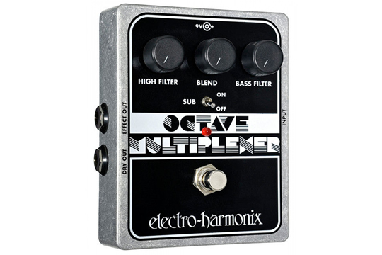Electro-Harmonix Octave Multiplexer Analog Sub-Octave Generator Effects Pedal