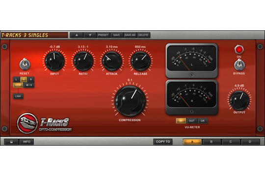 IK Multimedia Opto Compressor T-RackS 3 Plugin