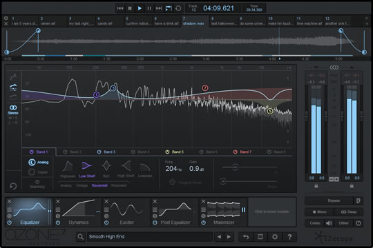iZotope Ozone 7 ADVANCED Complete Mastering System Software