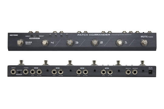 Hotone Patch Kommander 4CH Programmable Effects Pedal Loop Switcher