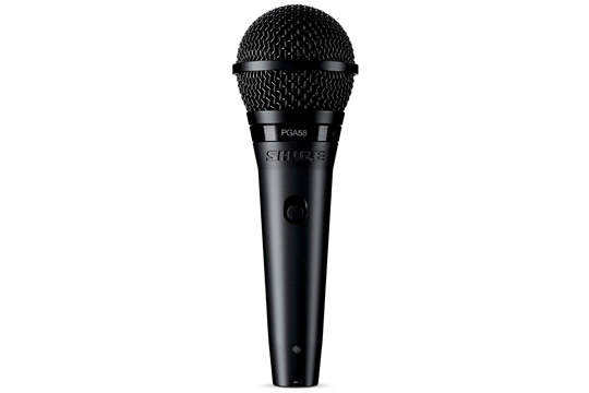 Shure PGA58-XLR Cardioid Vocal Dynamic Microphone + 15FT XLR Cable