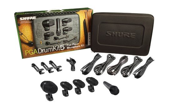 Shure PGADRUMKIT5 5PC Drum Microphone Kit