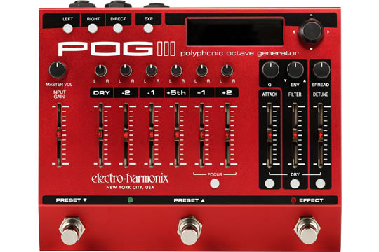 Electro-Harmonix POG3 Polyphonic Octave Generator Effects Pedal