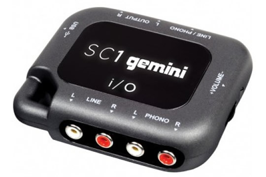 Gemini SC-1 USB DJ Soundcard Audio Interface