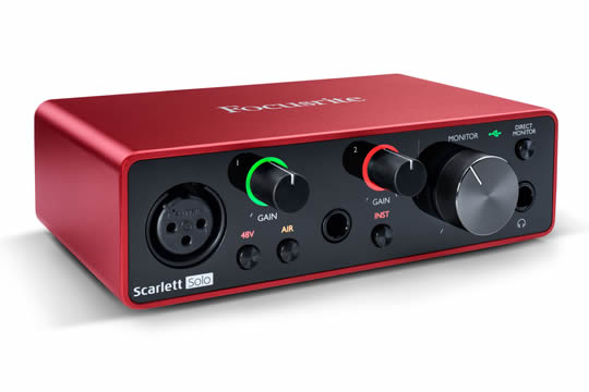 Focusrite Scarlett Solo 3G USB Audio Interface