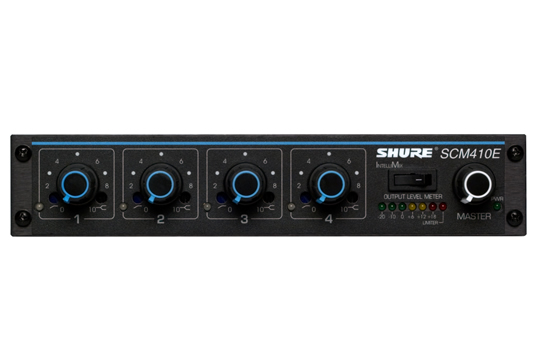 Shure SCM410 4-Channel Half-Rack Automatic Mic Mixer