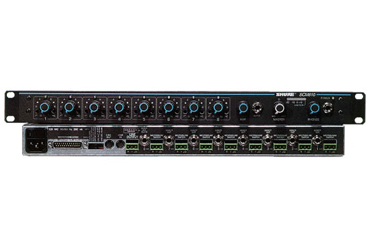 Shure SCM810 8-Channel Rackmount Automatic Mic Mixer