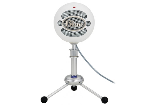 Blue SNOWBALL USB Condenser Microphone WHITE