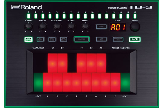 Roland TB-3 AIRA Touch Bassline Bass Synthesizer