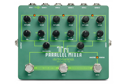 Electro-Harmonix TriParallel Mixer Effects Loop Mixer Effect (B)