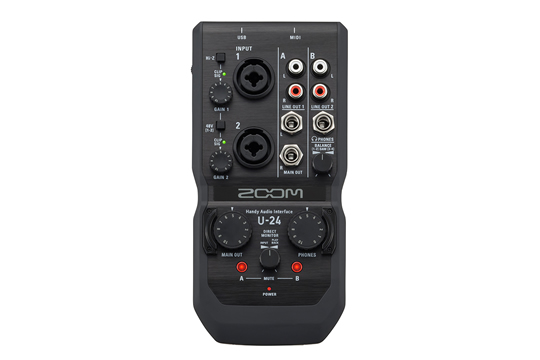 Zoom U-24 Portable 2x2 USB Audio Interface/Stereo Recorder