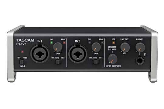 TASCAM US-2x2 USB 2.0 Audio MIDI Interface